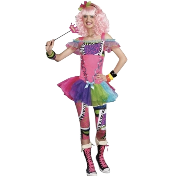 Dreamgirl Retro 80s Halloween Costume S (3 - 5) - Picture 8 of 8